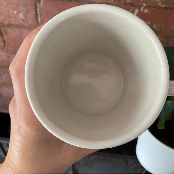 ANTHROPOLOGIE Monogram B Coffee Mug Tea Cup Black & White - Picture 2 of 4